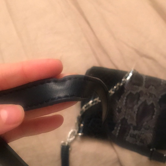 Buco blue python suede crossbody bag - Picture 5 of 5